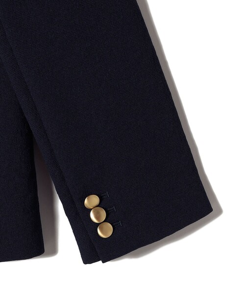SHIPS（シップス）の「〈手洗い可能〉ストレッチ混 シングル 1ボタン テーラード ジャケット（テーラードジャケット・レディース・クリーム/ネイビー・38/36）」の3枚目の写真