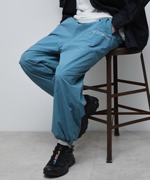 Firsthand | MA Firsthand/マ ファーストハンド BASIC LOGO刺繍ナイロンパンツ / ベーシックロゴ刺繍ナイロンパンツ(その他パンツ)