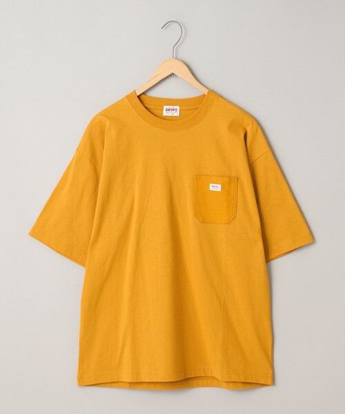 SMITH'S（スミス）の「SMITH’S（スミス）別注ポケットTシャツ（Tシャツ/カットソー・メンズ・ベージュ/マスタード/ダークグリーン/ブラック/コバルトブルー/ホワイト・M/S/XL/L）」の16枚目の写真