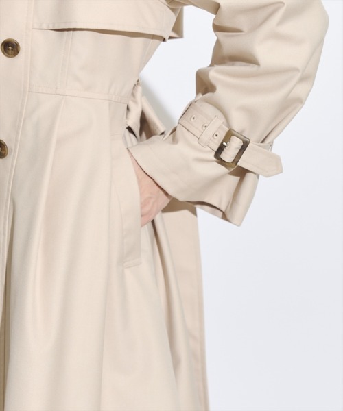 SWINGLE（スウィングル）の「エレガンスドレストレンチコート（トレンチコート・レディース・ベージュ/ネイビー/サックスブルー・SMALL/MEDIUM）」の13枚目の写真