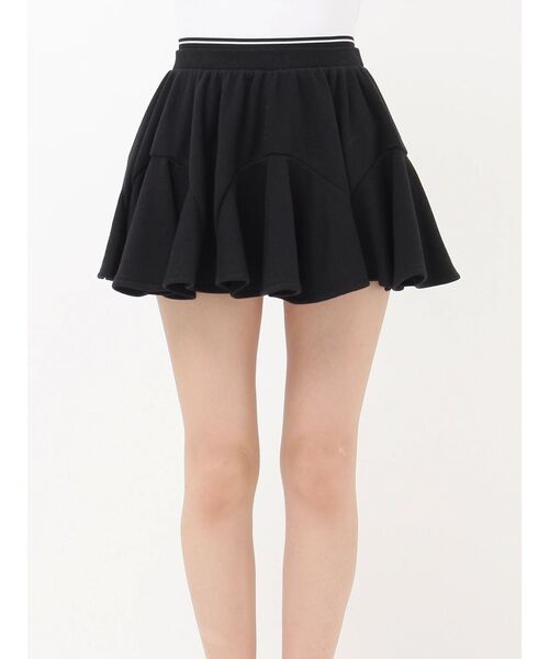 GYDA(ジェイダ)の「ウエストラインバンテージスウェットスカートライクショートパンツ(スカート・レディース・グレー/ブラック・FREE)」の19枚目の写真