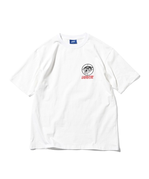 LFYT(エルエフワイティー)の「LFYT ラファイエット【Lafayette】- オリジナル ロゴ ストリート アウトドア オーバー アメリカ Tシャツ【TARGET TEE LS250103】(Tシャツ/カットソー・メンズ・ブラック/ブルー/ホワイト・MEDIUM/LARGE/X-LARGE/XX-LARGE/SMALL)」の1枚目の写真