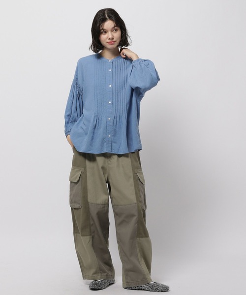 niko and...（ニコアンド）の「COMFORTリネンタックブラウス（シャツ/ブラウス・レディース・ブラック/ブルー/パープル/レッド/オフホワイト・MEDIUM/LARGE）」の19枚目の写真