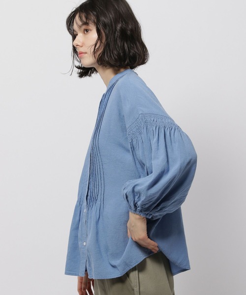 niko and...（ニコアンド）の「COMFORTリネンタックブラウス（シャツ/ブラウス・レディース・ブラック/ブルー/パープル/レッド/オフホワイト・MEDIUM/LARGE）」の22枚目の写真