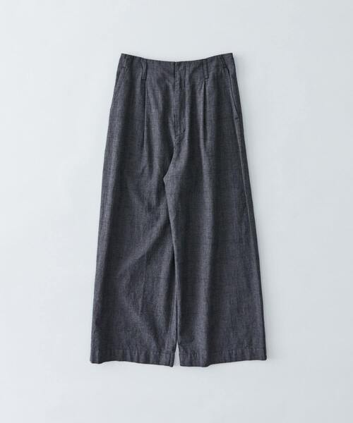 ADIEU TRISTESSE（アデュートリステス）の「コットンリネンストレートパンツ（その他パンツ・レディース・ピンク/ライトグリーン/ブラウン/ネイビー/チェック・36/38）」の5枚目の写真