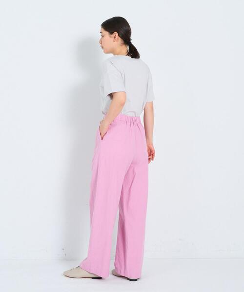ADIEU TRISTESSE（アデュートリステス）の「コットンリネンストレートパンツ（その他パンツ・レディース・ピンク/ライトグリーン/ブラウン/ネイビー/チェック・36/38）」の11枚目の写真