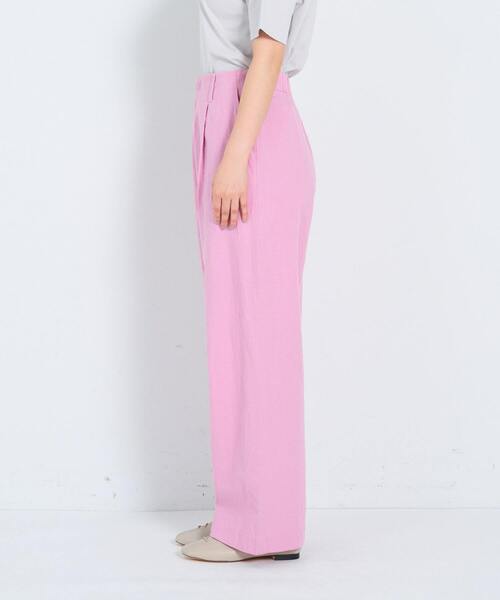 ADIEU TRISTESSE（アデュートリステス）の「コットンリネンストレートパンツ（その他パンツ・レディース・ピンク/ライトグリーン/ブラウン/ネイビー/チェック・36/38）」の14枚目の写真