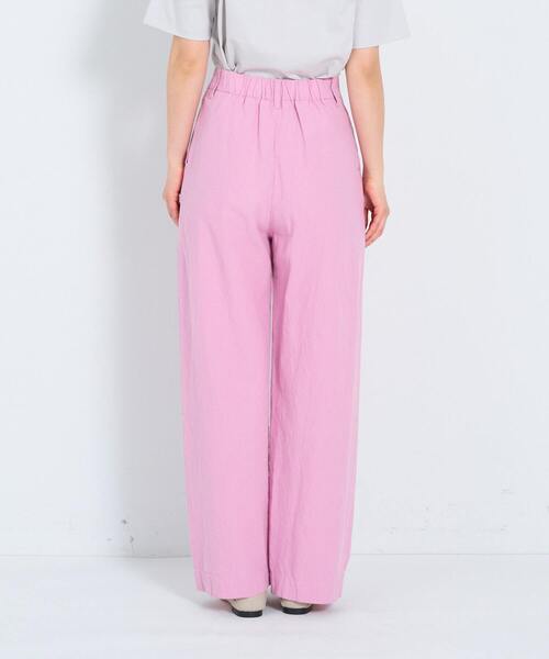 ADIEU TRISTESSE（アデュートリステス）の「コットンリネンストレートパンツ（その他パンツ・レディース・ピンク/ライトグリーン/ブラウン/ネイビー/チェック・36/38）」の15枚目の写真