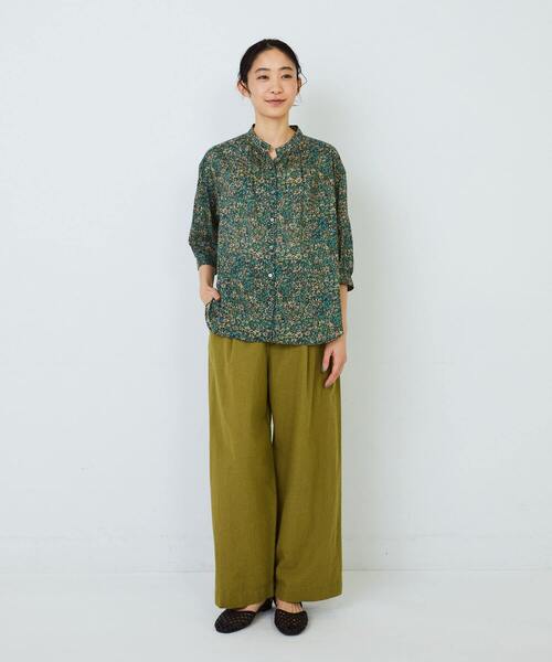 ADIEU TRISTESSE（アデュートリステス）の「コットンリネンストレートパンツ（その他パンツ・レディース・ピンク/ライトグリーン/ブラウン/ネイビー/チェック・36/38）」の16枚目の写真