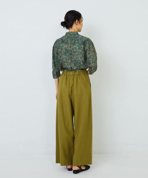 ADIEU TRISTESSE（アデュートリステス）の「コットンリネンストレートパンツ（その他パンツ・レディース・ピンク/ライトグリーン/ブラウン/ネイビー/チェック・36/38）」の18枚目の写真