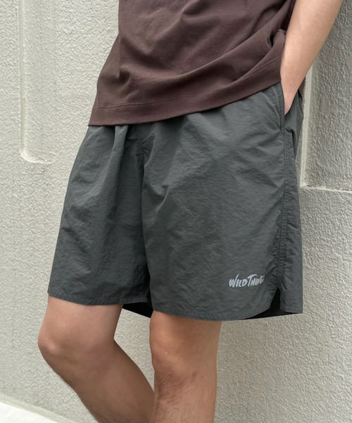 WILD THINGS(ワイルドシングス)の「【WILD THINGS】Military Nylon Ripstop Wide Baggy Shorts / ミリタリーナイロン リップストップワイドバギーショーツ(その他パンツ・メンズ・グレー/ブラック/ベージュ/ブラウン/グレー系その他2・S/M/L)」の3枚目の写真