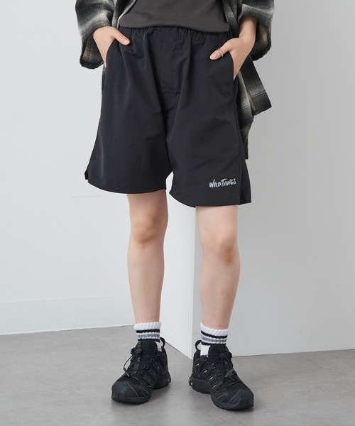 WILD THINGS（ワイルドシングス）の「【WILD THINGS】Military Nylon Ripstop Wide Baggy Shorts / ミリタリーナイロン リップストップワイドバギーショーツ（その他パンツ・メンズ・グレー/ブラック/ベージュ・S/M/L）」の21枚目の写真