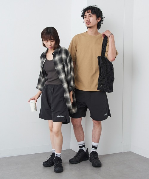 WILD THINGS（ワイルドシングス）の「【WILD THINGS】Military Nylon Ripstop Wide Baggy Shorts / ミリタリーナイロン リップストップワイドバギーショーツ（その他パンツ・メンズ・グレー/ブラック/ベージュ・S/M/L）」の15枚目の写真