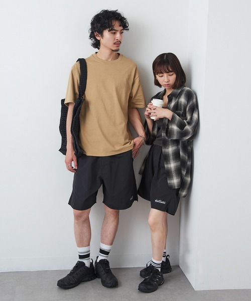 WILD THINGS（ワイルドシングス）の「【WILD THINGS】Military Nylon Ripstop Wide Baggy Shorts / ミリタリーナイロン リップストップワイドバギーショーツ（その他パンツ・メンズ・グレー/ブラック/ベージュ・S/M/L）」の16枚目の写真