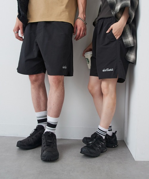WILD THINGS（ワイルドシングス）の「【WILD THINGS】Military Nylon Ripstop Wide Baggy Shorts / ミリタリーナイロン リップストップワイドバギーショーツ（その他パンツ・メンズ・グレー/ブラック/ベージュ・S/M/L）」の13枚目の写真