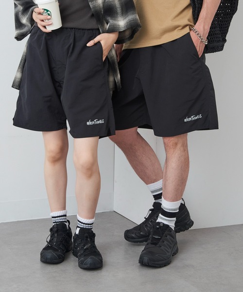 WILD THINGS（ワイルドシングス）の「【WILD THINGS】Military Nylon Ripstop Wide Baggy Shorts / ミリタリーナイロン リップストップワイドバギーショーツ（その他パンツ・メンズ・グレー/ブラック/ベージュ・S/M/L）」の12枚目の写真