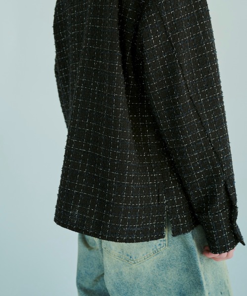 Camphor wood（カンファーウッド）の「lame tweed double zipper