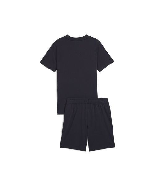 PUMA（プーマ）の「PUMA プーマ ボーイズ ESS ロゴ ラブ HOG 半袖 Tシャツ & ショーツ セット 120-160cm（ジャージ・キッズ・ブラック/ネイビー・150/160/140/130/120）」の6枚目の写真