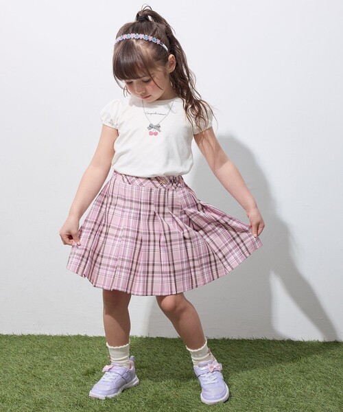 ANY（エニィ）の「ネックレス モチーフ Tシャツ（Tシャツ/カットソー・キッズ・ライラック系/ネイビー系/アイボリー系・140/150/160）」の13枚目の写真