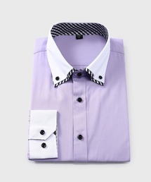 Cloudstyle（クラウドスタイル）の「【Cloudstyle】ボタンダウン ワイシャツ 長袖／クレリック＆タブカラー／ドレスシャツ（ビジネスシャツ）」