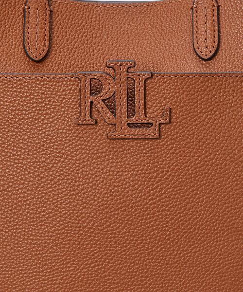 LAUREN RALPH LAUREN(ローレン ラルフ ローレン)の「ペブルド レザー スモール Cameryn トート バッグ(ハンドバッグ・レディース・ブラウン・ONE)」の9枚目の写真
