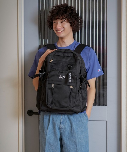 BEN DAVIS リュックサック、デイパック（色：パープル系