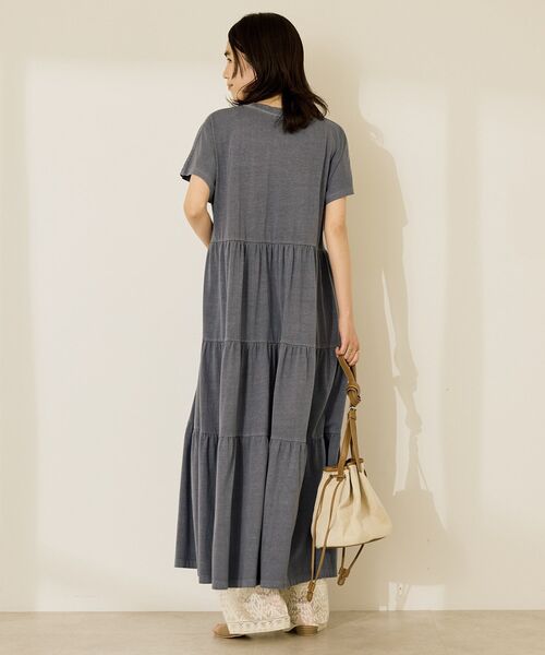 セール】【選べる丈】加工ティアードワンピース（ワンピース