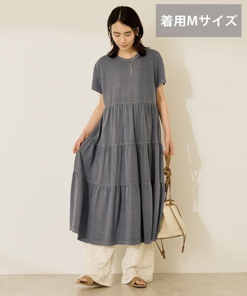 セール】【選べる丈】加工ティアードワンピース（ワンピース