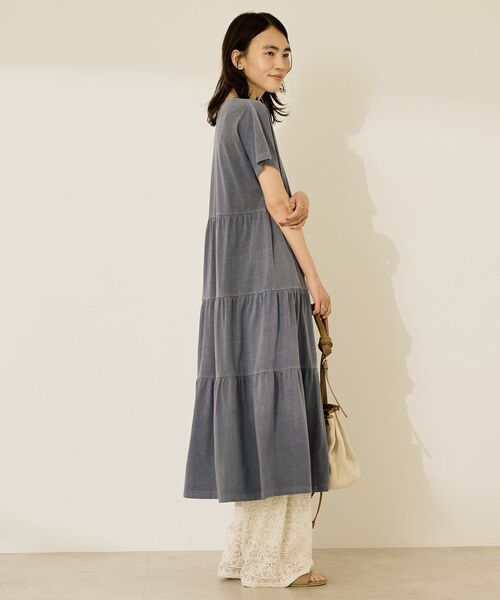 セール】【選べる丈】加工ティアードワンピース（ワンピース
