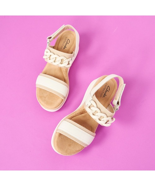 Clarks(クラークス)の「Wrenly Eve / レンリーイヴ(オフホワイトレザー)(サンダル・レディース・オフホワイト・UK3.5/UK4/UK4.5/UK5/UK5.5/UK6/UK3)」の12枚目の写真