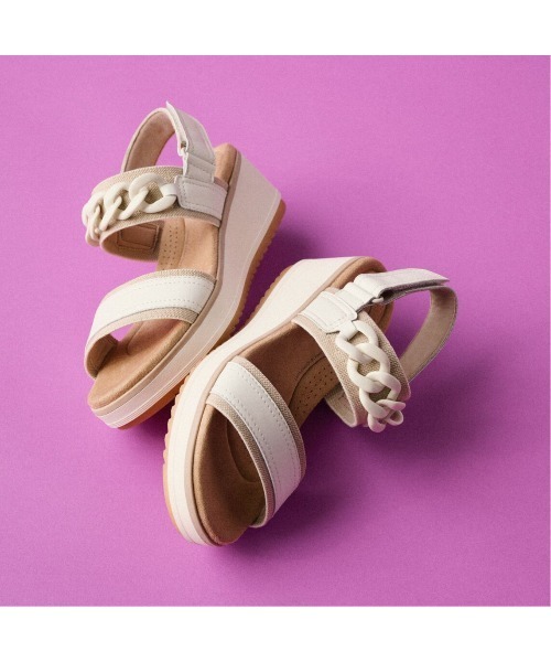Clarks(クラークス)の「Wrenly Eve / レンリーイヴ(オフホワイトレザー)(サンダル・レディース・オフホワイト・UK3.5/UK4/UK4.5/UK5/UK5.5/UK6/UK3)」の22枚目の写真