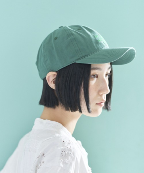 Odds（オッズ）の「odds/オッズ  STICH CAP ステッチキャップ（キャップ・レディース・ブラック/ホワイト系2/ベージュ/モスグリーン・F）」の4枚目の写真