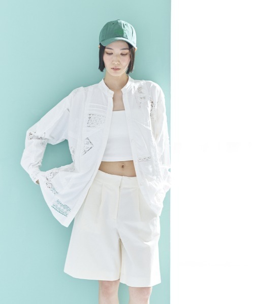 Odds（オッズ）の「odds/オッズ  STICH CAP ステッチキャップ（キャップ・レディース・ブラック/ホワイト系2/ベージュ/モスグリーン・F）」の5枚目の写真