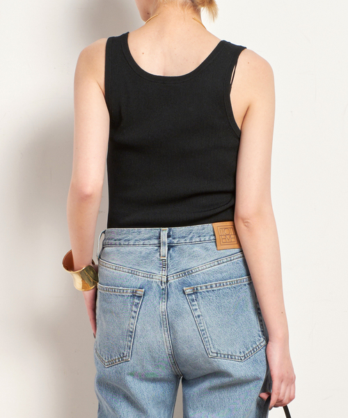 EVERYDAY I LIKE.（エヴリディアイライク）の「*Eloise タンクトップ（ニット/セーター・レディース・ブラック/ホワイト・FREE）」の16枚目の写真