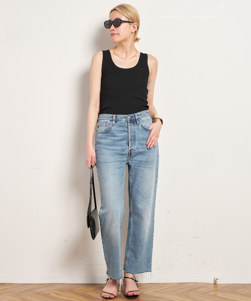 EVERYDAY I LIKE.（エヴリディアイライク）の「*Eloise タンクトップ（ニット/セーター・レディース・ブラック/ホワイト・FREE）」の17枚目の写真