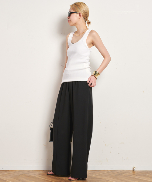 EVERYDAY I LIKE.（エヴリディアイライク）の「*Eloise タンクトップ（ニット/セーター・レディース・ブラック/ホワイト・FREE）」の22枚目の写真