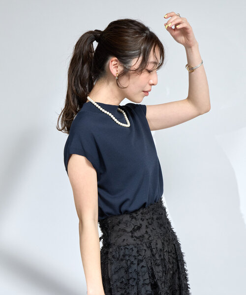 名品・UVカット・接触冷感】クールタッチUVハイネックフレンチ