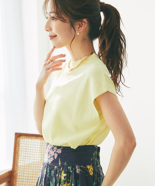名品・UVカット・接触冷感】クールタッチUVハイネックフレンチ
