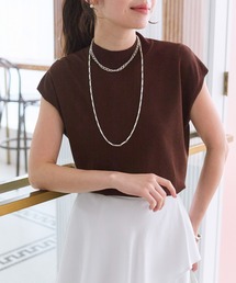 La boutique BonBon | 【名品・UVカット・接触冷感】クールタッチUVハイネックフレンチニット(ニット/セーター)