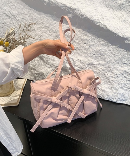 mebole(メボレ)の「ポケットリボンショルダーバッグ(ショルダーバッグ・レディース・ピンク/ブルー/ブラック/アイボリー・FREE)」の19枚目の写真