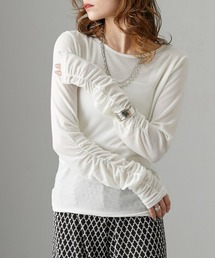 Soiunique | 袖シャーリングシアートップス　［Soiunique］(Tシャツ/カットソー)