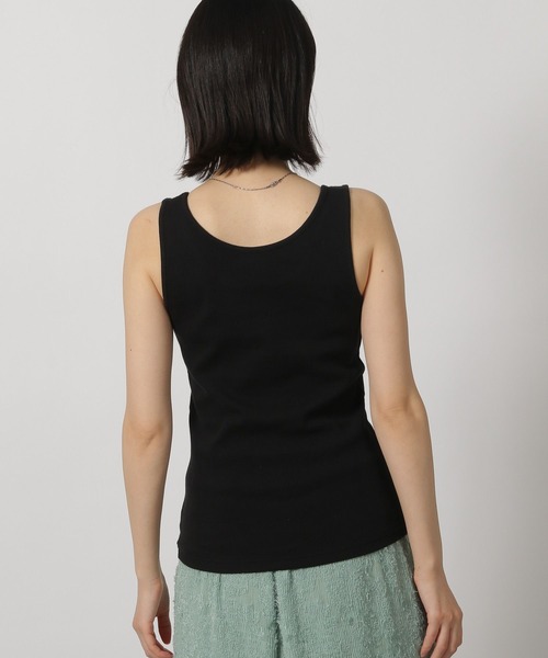 LAKOLE（ラコレ）の「テレコタンクトップ / 291768（タンクトップ・レディース・その他2/その他1/ブラック/オフホワイト・FREE）」の6枚目の写真