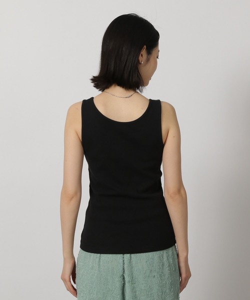 LAKOLE（ラコレ）の「テレコタンクトップ / 291768（タンクトップ・レディース・その他2/その他1/ブラック/オフホワイト・FREE）」の9枚目の写真