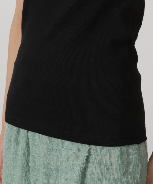 LAKOLE（ラコレ）の「テレコタンクトップ / 291768（タンクトップ・レディース・その他2/その他1/ブラック/オフホワイト・FREE）」の12枚目の写真