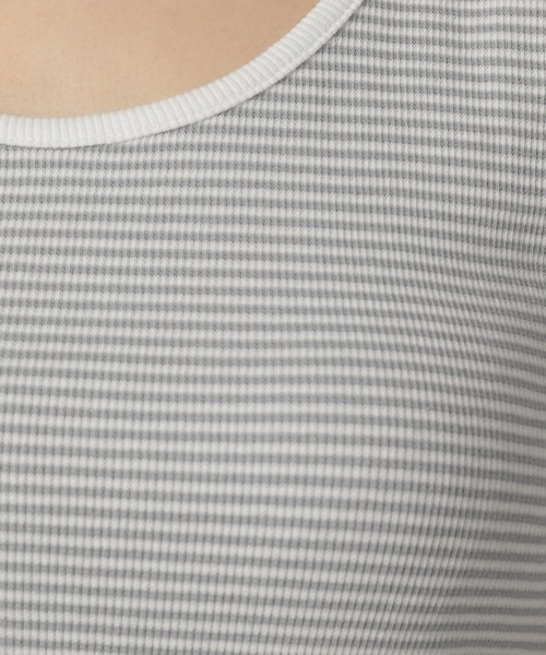 LAKOLE（ラコレ）の「テレコタンクトップ / 291768（タンクトップ・レディース・その他2/その他1/ブラック/オフホワイト・FREE）」の15枚目の写真