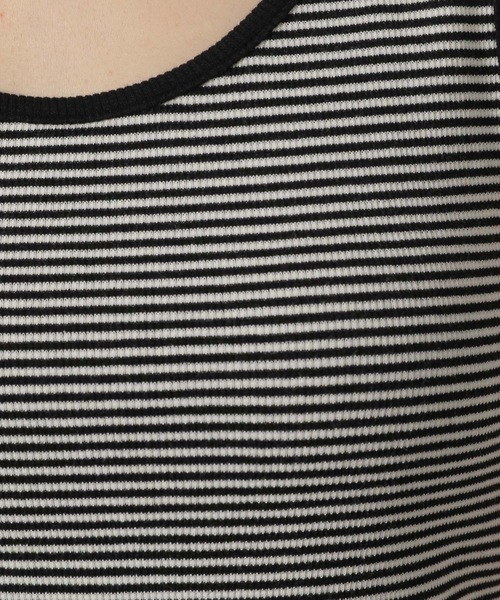 LAKOLE（ラコレ）の「テレコタンクトップ / 291768（タンクトップ・レディース・その他2/その他1/ブラック/オフホワイト・FREE）」の16枚目の写真