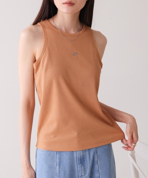 Bab（バブ）の「ロゴプレート付アメスリタンクトップ（タンクトップ・レディース・アイボリー/ブラック/オレンジ/モカ・FREE）」の17枚目の写真