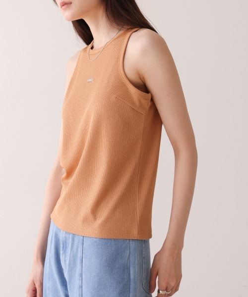 Bab（バブ）の「ロゴプレート付アメスリタンクトップ（タンクトップ・レディース・アイボリー/ブラック/オレンジ/モカ・FREE）」の20枚目の写真