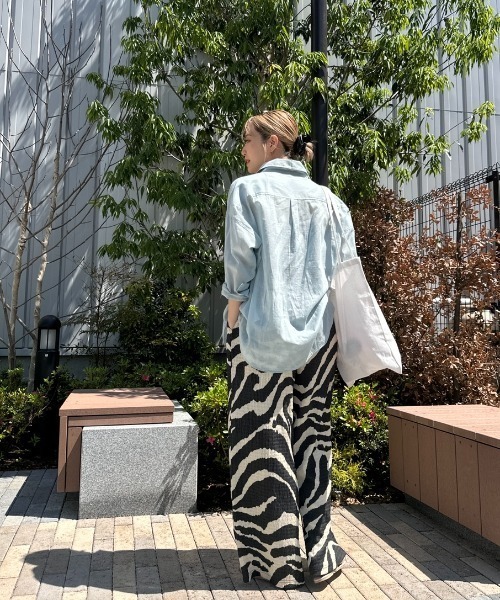 coca(coca)(コカ)の「シボシャーリングワイドパンツ(その他パンツ・レディース・A/B・SHORT/MEDIUM/LONG)」の4枚目の写真