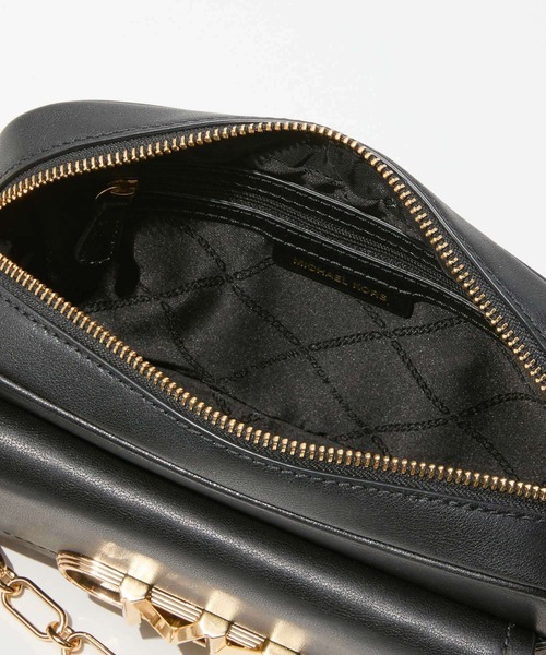 MICHAEL KORS(マイケルコース)の「MICHAEL KORS Parker Medium Leather Crossbody Bag マイケルコース パーカー ミディアム レザー クロスボディバッグ(ショルダーバッグ・レディース・ブラック/ベージュ系その他/ベージュ系その他2・FREE)」の5枚目の写真